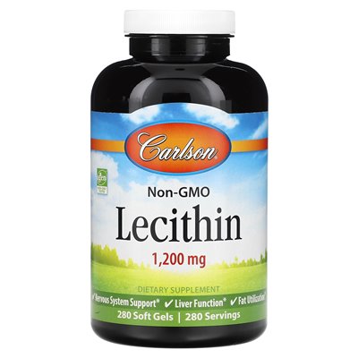 Carlson, Lecithin, 1200 mg, 280 miękkich żeli