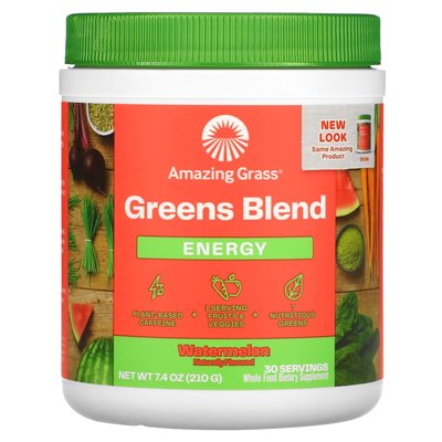 Amazing Grass Green Blend Energy Watermelon 7.4oz (210g)