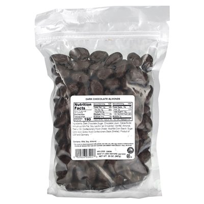 Bergin Fruit and Nut Company, dunkle Schokoladenmandeln, 20 oz (567 g)