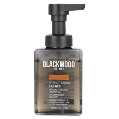 Blackwood for Men, X-Plunge Foaming Face Wash, 4,55 Fl Oz (134,62 ml)