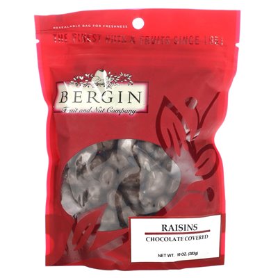 Bergin Fruit and Nut Company, Rosinen, Schokoladenüberzug, 10 oz (283 g)
