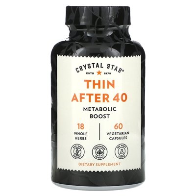 Crystal Star, thin 40, 60 vegetarian capsules