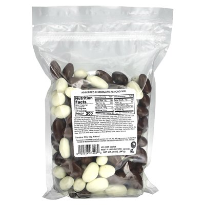 Bergin Fruit and Nut Company, Mandelmischung, verschiedene Schokoladensorten, 20 oz (567 g)