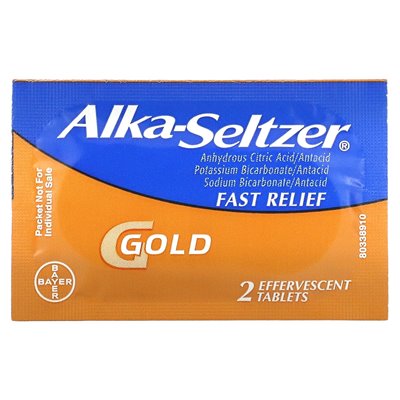 Alka-Seltzer, złoto, 36 musujących tabletek