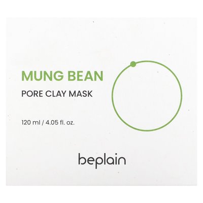 BEPLALAL, MUNG Bean, Pore Clay Beauty Mask, 4.05 Fl Oz (120 ml)