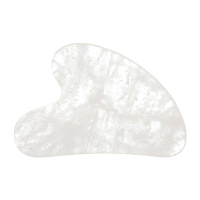 Clean Skin Club, Gua-Sha-Modellierstein, weißer Quarz, 1 Stück