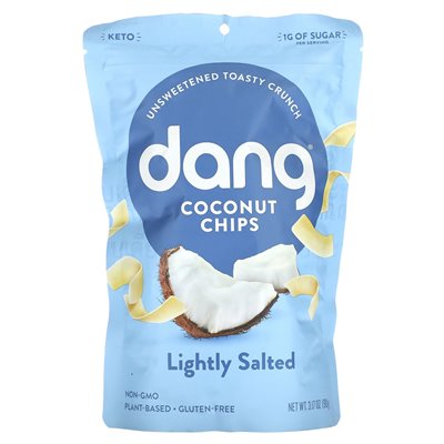 Dang Foods, chipsy kokosowe, lekko solone, 3,17 uncji (90 g)