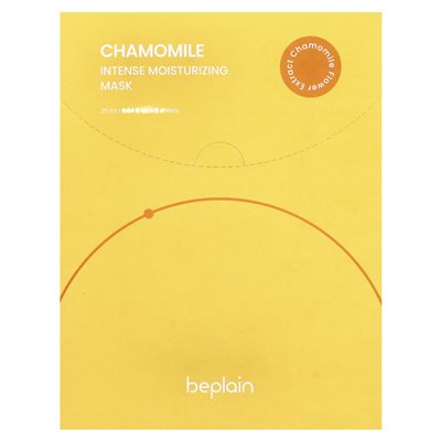 BELLAIN, Intensive Moisturizing Beauty Mask, Chamomile, 5 Sheets, 0.84 fl oz (25 ml)