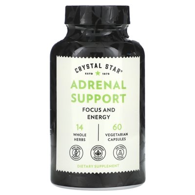 Crystal Star, Adrenal Support, Nebennierenunterstützung, 60 vegetarische Kapseln