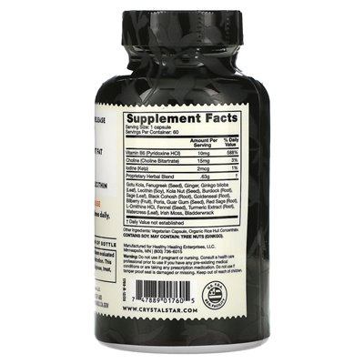 Crystal Star Cellulite Tone 60 Vegetarian Capsules