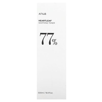 Anua, Heartleaf 77% Soothing Toner, 16.9 fl oz (500 ml)