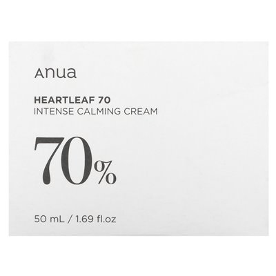 Anua, Heartleaf 70 % Intensiv-Beruhigungscreme, 50 ml (1,69 fl. oz.)