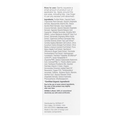 Derma E, leczenie podnoszenia wzroku komórki macierzystej, 1/2 uncji (14 g)