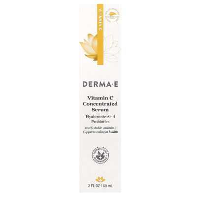 Derma E, Concentrated Vitamin C Serum, Hyaluronic Acid Probiotics, 2 Fl Oz (60 ml)