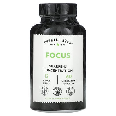 Crystal Star, Focus, 60 kapsułek wegetariańskich