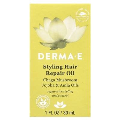 Derma E, Styling Hair Repair Oil, 1 Fl Oz (30 ml) Derma E, Styling Hair Repair Oil, 1 Fl Oz (30 ml)