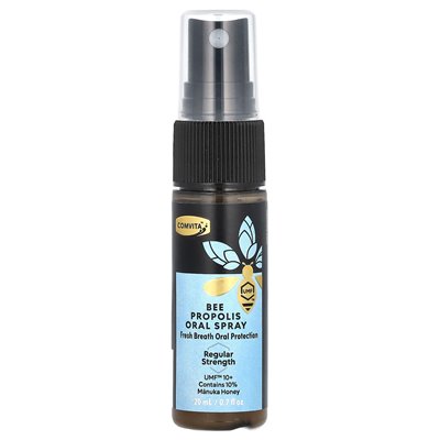 Comvita, doustny spray doustny pszczół, regularna wytrzymałość, UMF 10+, 0,7 fl oz (20 ml)