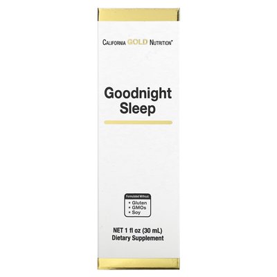 California Gold Nutrition, dobranoc sleep, 1 Fl Oz (30 ml)