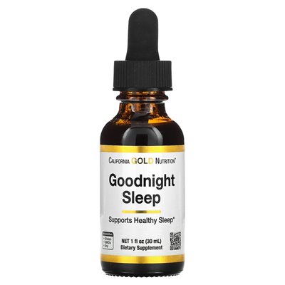 California Gold Nutrition, dobranoc sleep, 1 Fl Oz (30 ml)