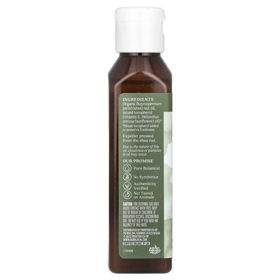 Aura Cacia, Organic, Skin Care Oil, Shea Nut, 4 fl oz (118 ml)