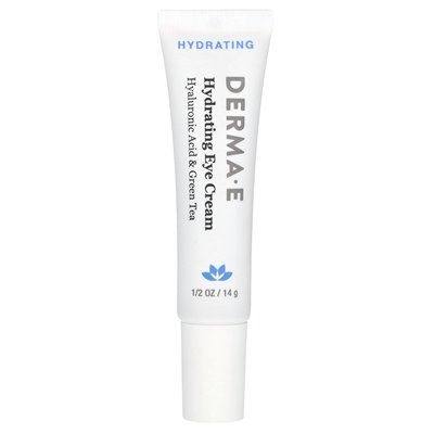 Derma E, Feuchtigkeitsspendende Augencreme, Hyaluronsäure, Grüner Tee, 1/2 oz (14 g)