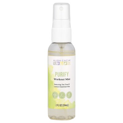 Aura Cacia, Mgła treningowa, Purify, 2 Fl Oz (59 ml)