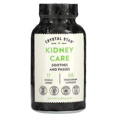 Crystal Star, Kidney, 60 Vegetarian Capsules