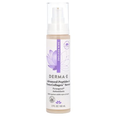 Derma E, Advanced Peptides & Flora Collagen Serum, Collagen-Serum mit fortschrittlichen Peptiden und Flora, 60 ml (2 Fl Oz)