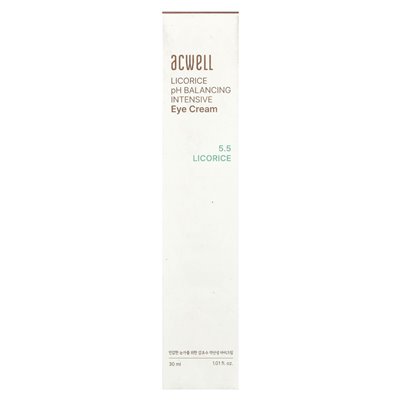 Acwell, 5.5 Lakritze pH-ausgleichende Intensiv-Augencreme, 1,01 Fl Oz (30 ml)