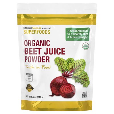 California Gold Nutrition, Superfoods, organiczny sok z buraków proszkowy, 8,5 uncji (240 g)