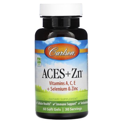Carlson, asy + Zn, 60 softgels