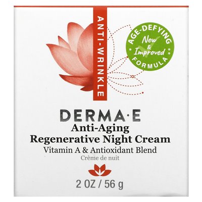 Derma E, przeciwstarzeniowe krem w nocy, 2 uncje (56 g) Derma E, przeciwstarzeniowe krem w nocy, 2 uncje (56 g)