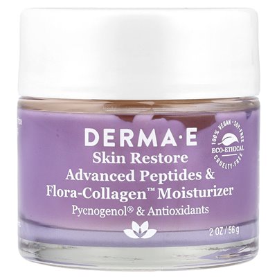 Derma E, Advanced Peptides & Flora-Collagen™ Feuchtigkeitscreme, 2 oz (56 g)