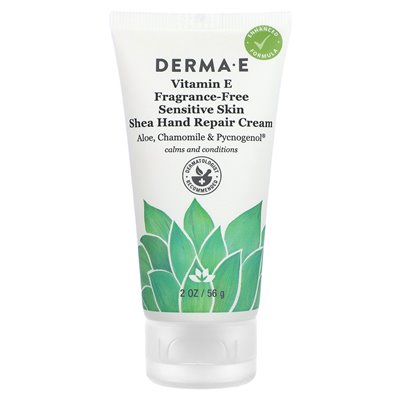 Derma E, wrażliwy krem do naprawy rąk skóry, witamina E, bez zapachu, 2 uncje (56 g) Derma E, wrażliwy krem do naprawy rąk skóry, witamina E, bez zapachu, 2 uncje (56 g)