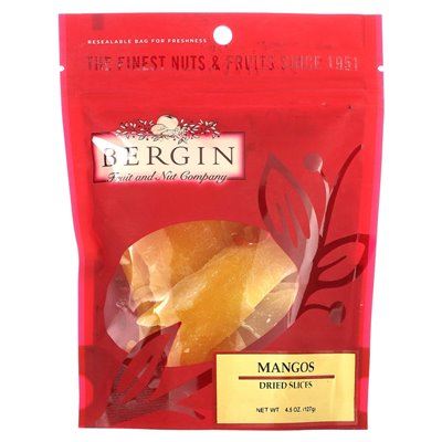 Bergin Fruit and Nut Company, Mangoes, Dried Slices, 4.5 oz (127 g)
