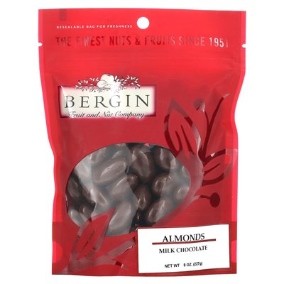 Bergin Fruit and Nut Company, Milk Chocolate Migonds, 8 uncji (227 g)