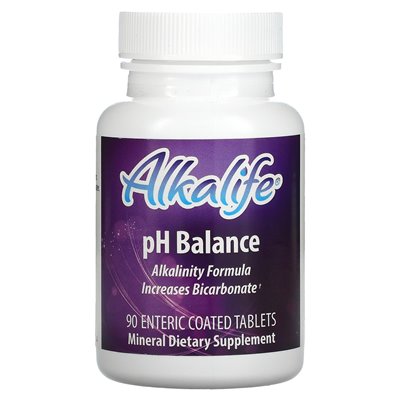 Alkalife, PH Balance, 90 enteric-coated tablets