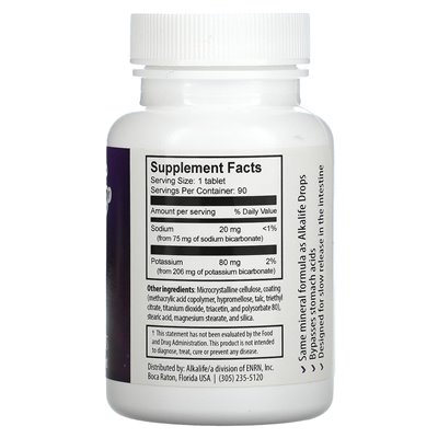 Alkalife, PH Balance, 90 enteric-coated tablets