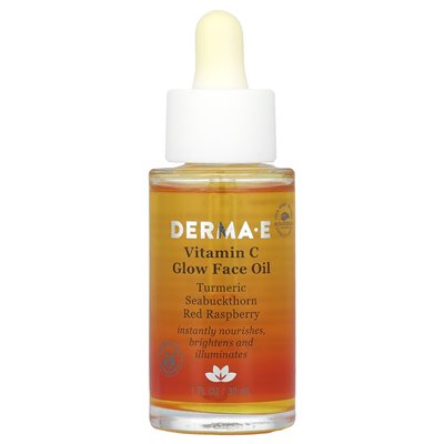 Derma E, witamina C Glow Face Oil, 1 Fl Oz (30 ml)