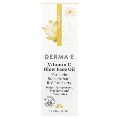 Derma E, witamina C Glow Face Oil, 1 Fl Oz (30 ml)