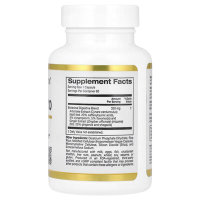 California Gold Nutrition, Digestion Pro, z Prodigest®, 320 mg, 60 kapsułek wegetariańskich