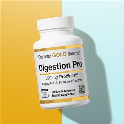 California Gold Nutrition, Digestion Pro, z Prodigest®, 320 mg, 60 kapsułek wegetariańskich