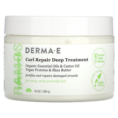 Derma E, Ramos Clean Curls, Curl Repair Deep Rure, 10 uncji (284 g)