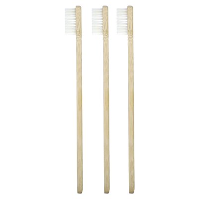 Davids Natural Toothpaste, Premium Bamboo Toothbrush, Soft, Adult, 3 Toothbrushes Davids Natural Toothpaste, Premium Bamboo Toothbrush, Soft, Adult, 3 Toothbrushes