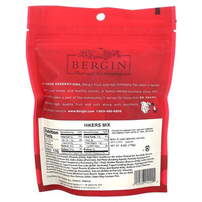 Bergin Fruit and Nut Company, Hikers Mix, 6 uncji (170 g)