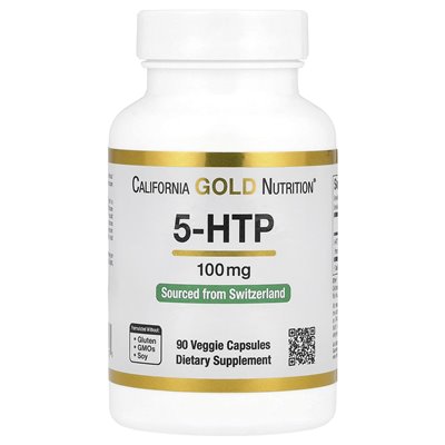 California Gold Nutrition, 5-HTP, Mood Support, Griffonia Simplecifolia Extract from Switzerland, 100mg, 90 Vegetarian Capsules California Gold Nutrition, 5-HTP, Mood Support, Griffonia Simplecifolia Extract from Switzerland, 100mg, 90 Vegetarian Capsules