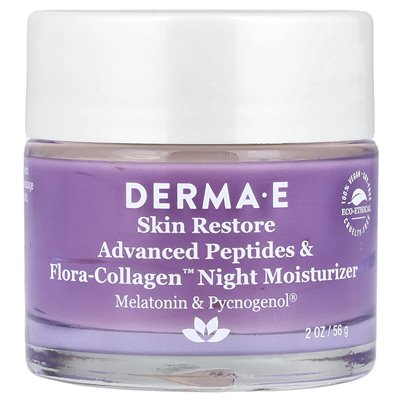 Derma E, Advanced Peptides and Flora-Collagen™ Night Killerizer, 2 oz (56 g)