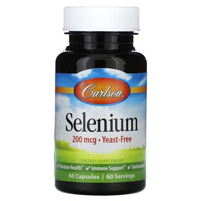 Carlson, Selen, 200 mcg, 60 Kapseln