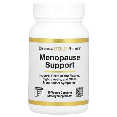 California Gold Nutrition, Menopause Support, Unterstützung bei den Wechseljahren, 30 vegetarische Kapseln