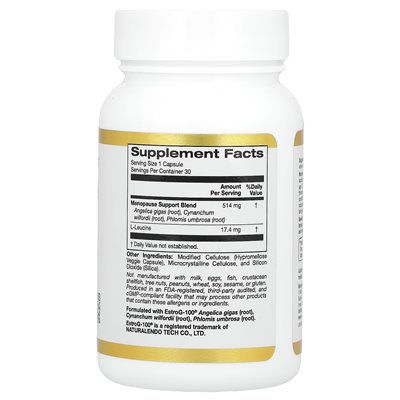 California Gold Nutrition, wsparcie menopauzy, 30 kapsułek wegetariańskich
